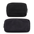 Universal Electronics/Accessories Soft Carrying Case Bag, Durable & Light-weight,Suitable for Out-going, Business, Travel and Cosmetics Kit (Small+Big-Black) - color: Small+Big-Black