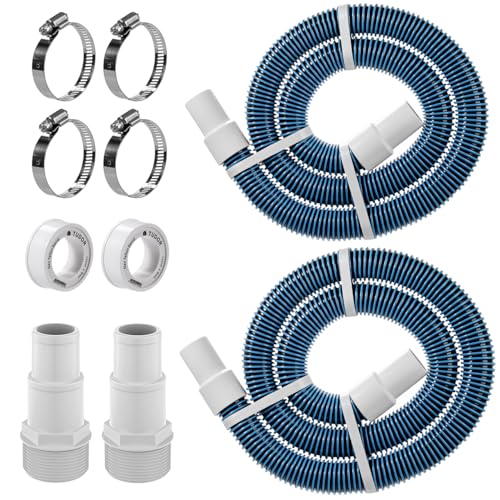 1.5" 6ft Pool Filter Pump Hose Kit for Above Ground Pools Vacuum Skimmer