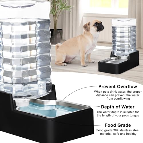 RIZZARI 10L Automatic Dog Water Dispenser for Dog: No Filter - color: Black without Filter, size: 10L