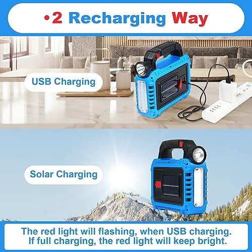 TANSOREN 4 Pack Lantern Camping Essentials Accessories Gear Solar Lights, LED Flashlight for Power Outages, Rechargeable Tent Lights for Emergency, Hurricane, Survival Kits, Operated Lamp