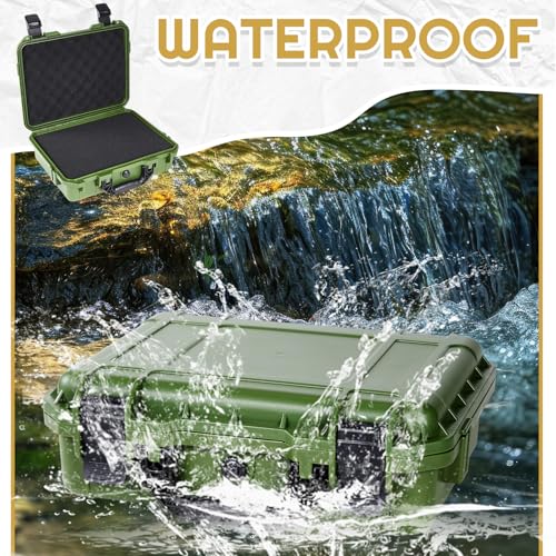 Relaxweex 11.3 x 8.7 x 4.2 Inch Hard Case, Grid Shell, Green - color: Green, size: 11.3 x 8.7 x 4.2 Inch, style: Grid Shell
