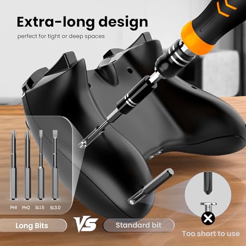 JOREST 115 in 1 Precision Screwdriver Set, Magnetic Electronics Tool Kit | Gifts for Men, Mini Repair Tool for iPhone, Macbook, PC, Laptop, Computer, Jewelers, PS5, Watch, Eyeglasses, Xbox, Switch - style: 115 in 1