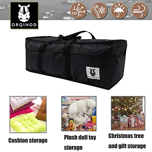 Outdoor Cushion Storage Bag Waterproof, Extra Large Bag, 65 Inch - size: 65x20x28in
