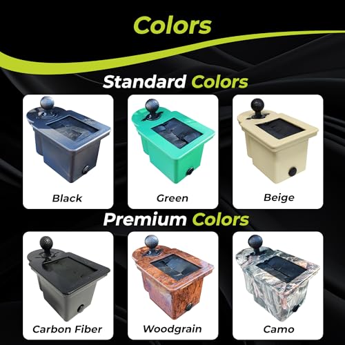 Club Clean - Original Ball and Club Cleaner/Washer with Universal Bracket for Golf Cars - Home Use - Single Chamber - color: Woodgrain Washer w/ Bracket