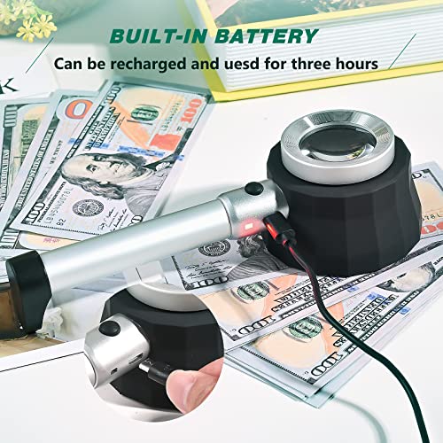 30X Handheld Magnifier Loupe Magnifying Glass Coins Jeweler Supplies - style: 30X-1.41in