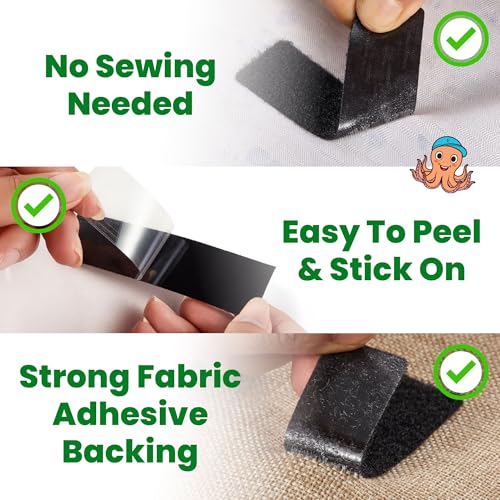 ECOHomes Bundle - 1 Inch by 30 FT Cable Ties Wrap + 33 FT by 1 Inch Hook Loop Adhesive Tape
