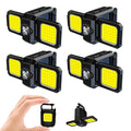 MAKDAK 4PC Cob Keychain Work Light EDC Rechargeable Foldable Keychain Flashlight,Bottle Opener,for Camping,Car Repair,Hiking,Repairing,Power Outrage,Pet Walking,Emergency - style: 4PC