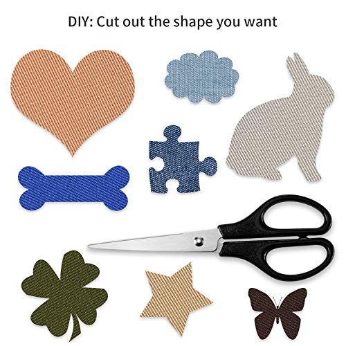 Tatuo 30 Pcs Iron on Patches for Clothing Jean Repair,Classic Colors - color: Classic Colors
