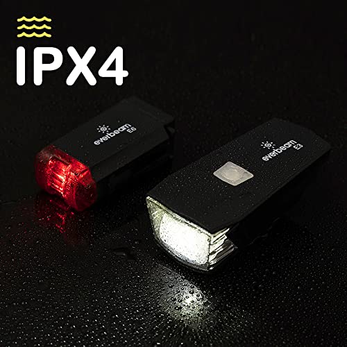 Bike Lights Front and Back LED Bike Light Set. StVZO Rechargeable, for Night Riding, USB Bicycle Light Safety Light Beam for Cars
