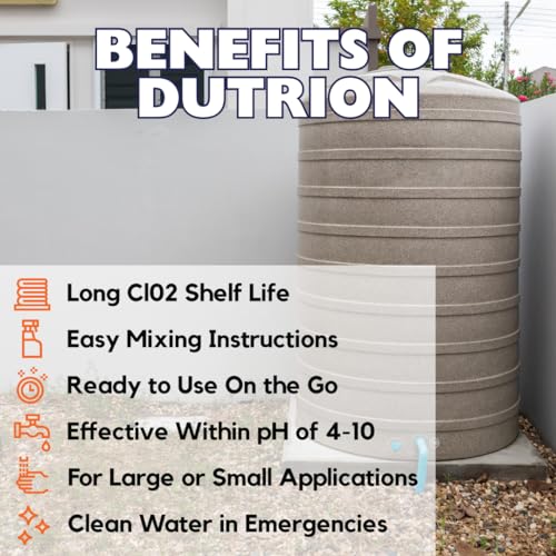 Water Purification Tablets - Purifying Camping Chlorine Dioxide Drinking Tablet, Cleaning Aqua Bottle Purifier Drops & Tabs, Pristine Fresh Tank Emergency Treatment Pills, 18ct 1-Gram