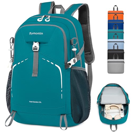 Lightweight Foldable 35L Everyday Backpack, Packable Daypack (Green) - color: 35l-green
