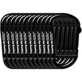 Carabiner Clip - Heavy Duty Carabiners 800lbs-13KN (2922 lbs) Carabeaner D Ring Shape,Key Chain Clip Hook,Keychain Clip,Multipurpose for Camping, Hiking,Backpacking or Other Outdoor Activities. - style: 12PCS 2.5 Inch(800 lbs)