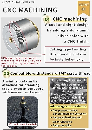 CAMPINGMOON Empty Refillable Gas Canister 15g EN417 Lindal Valve TC-15 | Pocket 15g Refillable EN417 Gas Canister for Compact Camp Lanterns
