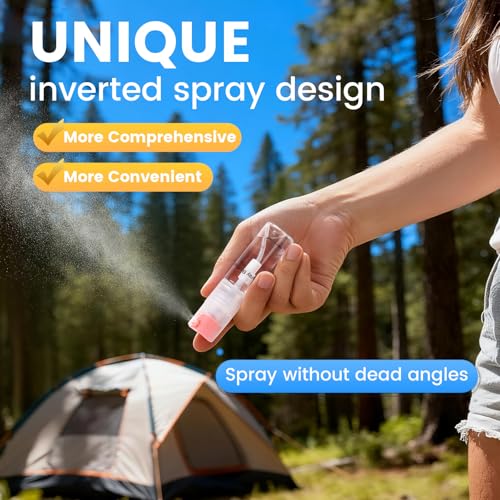 4 Pack Refillable Spray Bottle, Reversible Small Empty Spray Bottle with Fine Mist, Leak Proof - for Cleaning Solutions, Mosquito prevention, Face & Hair Mist - 4pk 0.68 OZ / 20 ML - color: Terracotta, size: 0.7 Ounces