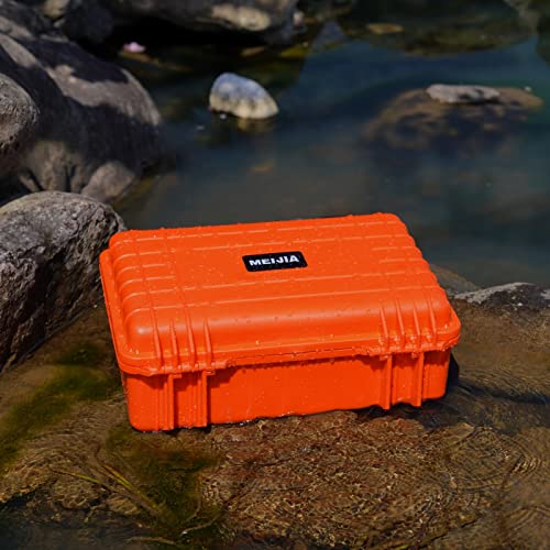 MEIJIA All Weather IP67 Waterproof Hard Camera Case,Hard Protective Case,Hard Case with Customizable Foam,Fit Use of Drones,Camera,Equipments,Pistols(Orange,18.5 x14.06x6.93inches) - color: Orange, size: 18.5 x14.06x6.93inches