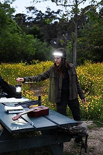 Night Buddy LED Headlamp Rechargeable Flashlight for Adults Camping Essentials Backpacking Lights 4X Brighter Other Headlight Headband Lamp 5 Light Modes Hiking Gear Must Haves (Headlamp + Lantern) - color: Headlamp + Lantern