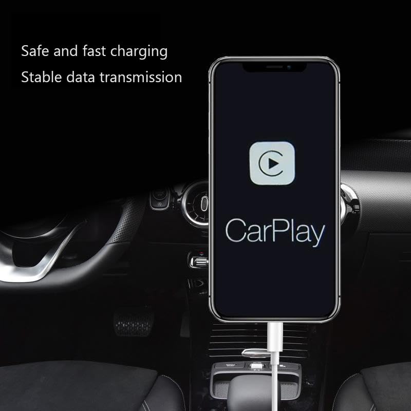 LIAUBN 6.6FT Car Carplay Cable for iPhone 17 15 16 Pro Max, USB A to USB C for Carplay USB C Cord, Car Charger for iPhone 17 Air Charging Cable, iPad Pro, iPad Air 5th, Mini 6th Gen Charger Cord - color: White, size: 6.6FT, style: 1-Pack
