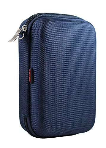 Navitech Dark Blue Power Bank EVA Cover/Case/Travel Case Compatible with Kinps 10000mAh Dual Ports Power Bank