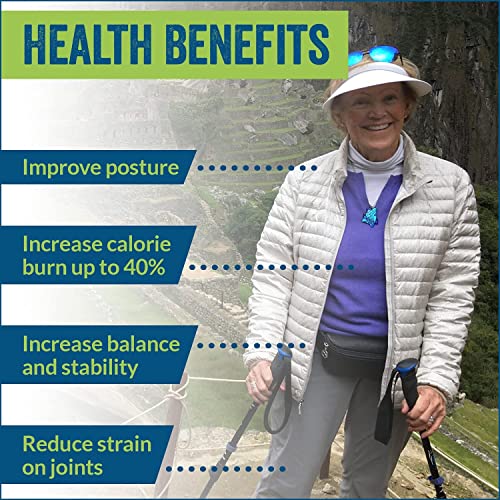 York Nordic Ultralight Folding Walking Poles - Travel Ready - with Rubber Feet, Baskets, and Bag - size: Heights 5'3" to 5'7", style: Trek/Cushion Grips