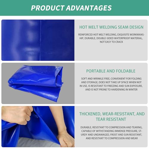 Aimery 400L/105.7Gallon Foldable Water Storage Bladder Portable Water Tank - size: 400L/105.7Gallon