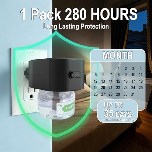 Mosquito Repellent Indoor Home, Electric Plug in Mosquito Repellent Indoor Use, Mosquito Repeller for Bedroom Living Room Office Kitchen Hotel
