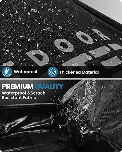 OutdoorMaster Snowboard Bag with ABS Hard Shell Ends for Travel 155CM | ABS Hard Shell Ends, 900D Waterproof Fabric, Thick Foam Padded Snowboarding Bag, Multiple Compartments, Padded Shoulder Strap