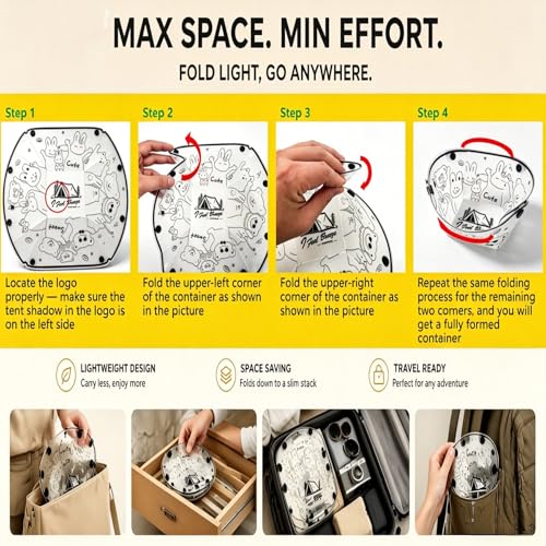 Collapsible Camping Tableware Set - 6 Pack Foldable Cups, Bowls & Plates Combo with Utensils, Lightweight, Portable, Easy to Clean & Heat Resistant for Picnic, Hiking, Travel, RV
