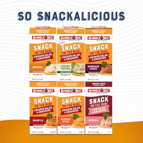 Bumble Bee Snack On The Run! Ham Salad Kit (Pack of 12) - size: 3.5 Ounce (Pack of 12)