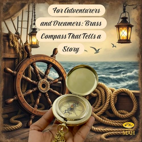 Brass Compass Gift – Push Button Compass Keepsake Gift for Son, Boys, Men, Graduation Gift, Birthday Gift Idea, Inspirational Motivational Gift for Him, Unique Gift Idea, Collectible Desk Decor - style: Brass Compass Gift – Classic Edition 4