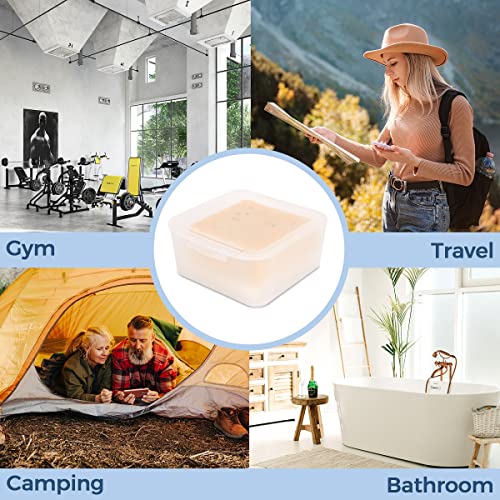 Soap Case Box, Vonpri Soap Dish Storage Holder for Shower Home Outdoor Traveling (2Pcs Clear) - color: 2pcs Clear