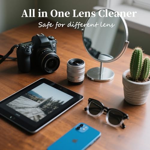 2-Pack Eye Glasses Cleaner Spray, Travel-Sized Screen Cleaning Kit with Touchscreen Mist for iPhone, Sunglasses, Computer, Laptop Screens, Phone Electronics with Eyeglass Cloth and Case Lid - Hatstart - color: Blue Pink
