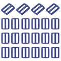 uxcell Tri-Glide Slider, Plastic Slide Clip, Adjustable Webbing Triglides Slider Buckle Replacement for Backpack - color: Blue, size: 1-1/4 Inch