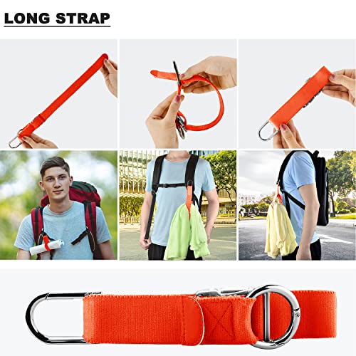 Elastic Jacket Gripper Travel Strap with D-Ring Hooks and Buckle, Suitcase Straps Belts Travel Accessories, Makes Your Hands Free - color: Orange/Uk