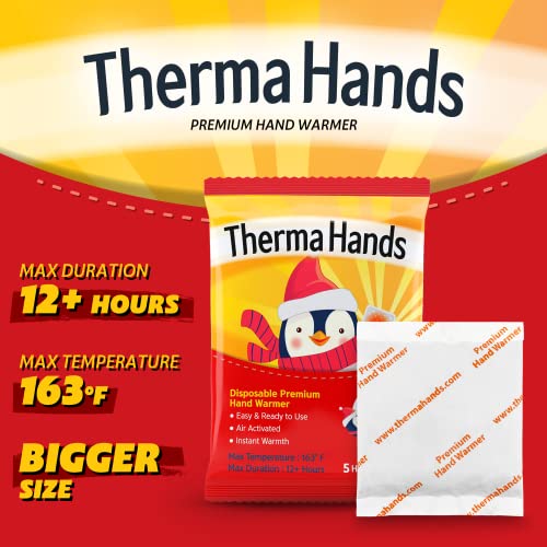 Hand Warmers - Premium (Size: 3.5 inch x 4 inch, Duration: 12+ Hours, Max Temp: 163 F) Air-Activated, Convenient, Safe, Natural, Odorless, & Long Lasting Hand Warmers - size: 15 Packs