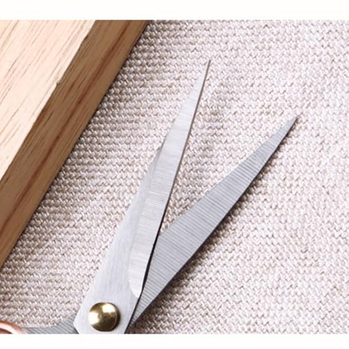 5" All Stainless Steel Office Scissors,Ultra Sharp Blade Shears,Sturdy Sharp Scissor for Office Home School Sewing Fabric Craft Supplies Multipurpose Scissors Brassy - color: Brassy, size: 5"