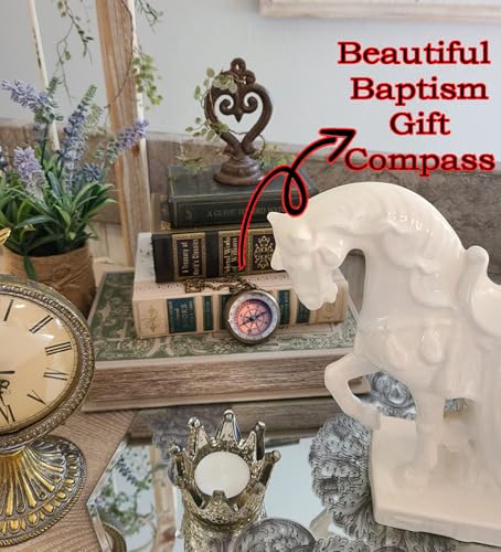 to My Son Compass with Wooden Box-Mom to Son Compass–Father to Son Gifts- to My Grandson -Graduation Day Gifts for Son-Birthday, Baptism, Graduation, Confirmation, Communion Compass for Women Men - style: # 3 TO MY SON COMPASS