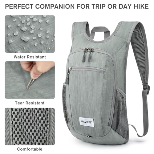 G4Free 10L/15L Hiking Backpack Lightweight Packable Hiking Daypack Small Travel Outdoor Foldable Shoulder Bag - color: Grey, size: 20L