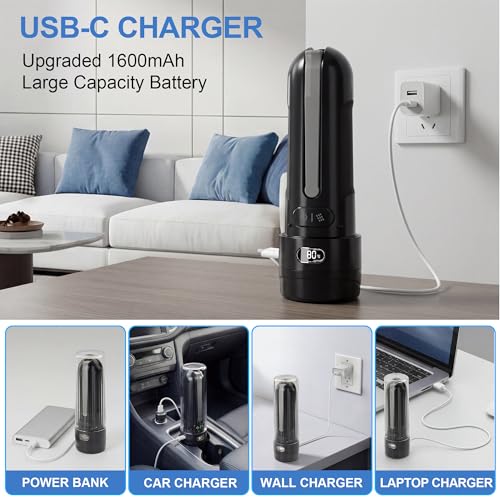 Portable Bidet for Travel, Electric Handheld Sprayer for Personal Hygiene - color: Black