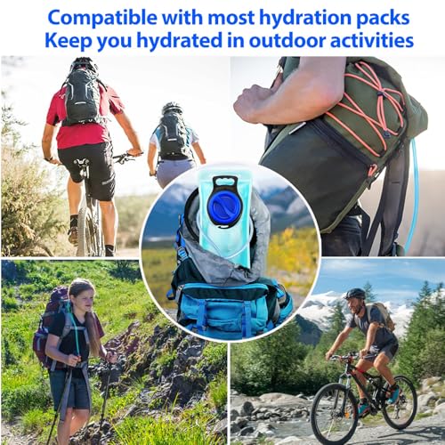 Hydration Bladder, 1.5-2-3L Water Bladder for Hiking Backpack, BPA-Free Leak Proof Water Reservoir Storage Bag, Water Pouch Hydration Pack for Camping Cycling Running - color: 1.5L-Water Bladder-Blue