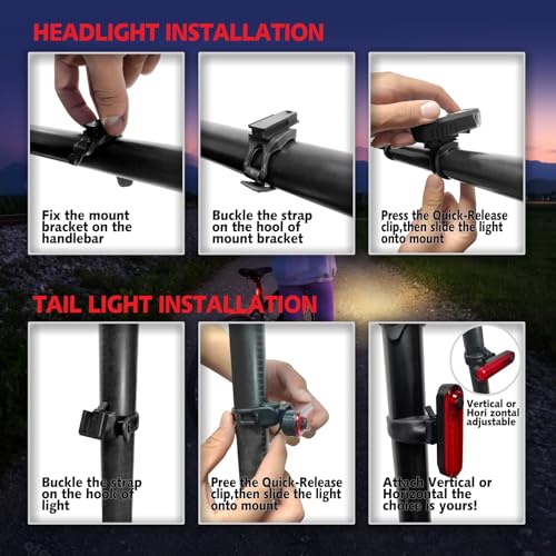 Kunhe USB-C Rechargeable Bike Lights Front and Rear(2or4or10or20 Packs) Night Riding for Kids &Adults 3 Lights Modes Used as a Safety Indicator Light for Skateboards Strollers and Wheelchairs - size: 20 Set