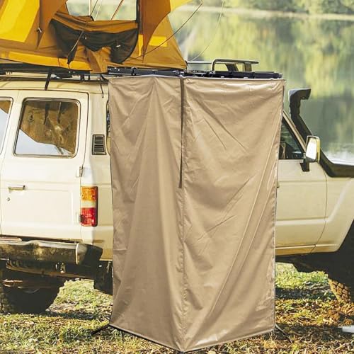 Diydeg Awning Shower Room, Privacy Shelter Restroom Hanging Privacy Tent Shower Awing Portable Overland Fitting Room for Pontoon Camping Boat Dancing Carside Bathroom