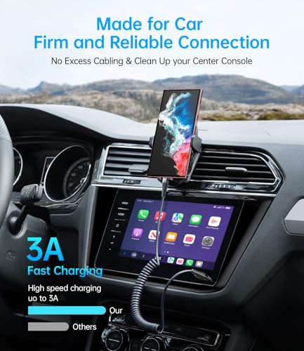 USB C to C Cable for Car 3FT&5FT, Coiled USB C Fast Charging Cable for | iPhone 17 Short USB Type C Cable for iPhone 17/16/15/Pro Max/Plus/Samsung Galaxy S23, Compatible All Type C Devices-Black - color: Black, size: 3FT/5FT, style: USB C to USB C
