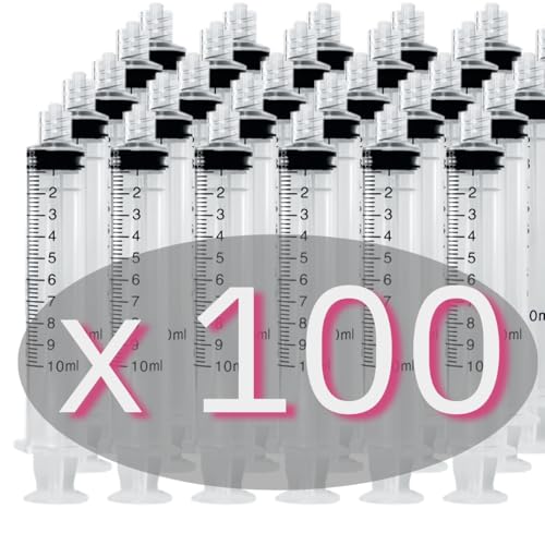 ONE-CARE 10ml (10cc) Luer Lock Syringe, Sterile, Blister-Packed, 100/bx | High-Transparency Barrel, Precise Graduation for Accurate Dosing, Silicone-Lubricated Smooth Plunger Movement, Safe Backstop - size: 10ml
