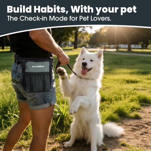 Dog Treat Pouch, 4 Cup Training Bag, Magnetic Closure, 3 Way Wear, Gray - color: Gray