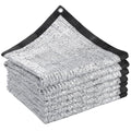 10' x 20' 70% Reflective Aluminet Shade Cloth, UV Protection and Cooling | Durable Sun Protective Shade Covers, with Grommets, for RV Camping, Chicken Coop, Garden Greenhouse, Pickup Trunk - size: 10FT x 20FT