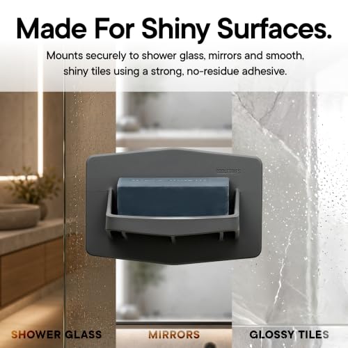 TOOLETRIES The Benjamin Soap Holder for Shower - Charcoal