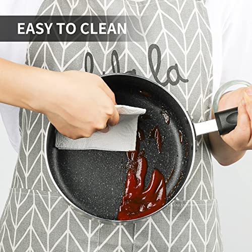 Nonstick Saucepan Set - 1 Quart and 2 Quart,Ultra Non Stick Sauce Pan Small Pot with Glass Lid,Great for Home Kitchen Restaurant,Black - size: 1+2 sets