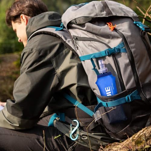 Azarxis TPU Soft Flask Collapsible Water Bottles BPA-Free 250ml 350ml 500ml for Hydration Vest Pack Running Hiking Cycling Climbing - color: 500ml / 16.9oz