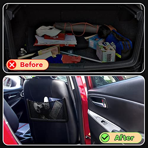 Frienda 4 Pcs Bungee Net Pocket Framed Mesh Car Boat RV,16 X 8 Inch - size: 16 x 8 Inch