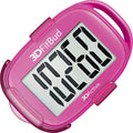 3DFitBud Simple Step Counter Walking 3D Pedometer by 3DActive with Clip, Lanyard Accurate Step Tracker Large Display, Easy to Use for Kids Men Women Adult Seniors Daily Step Tracking - A420S - color: Pink